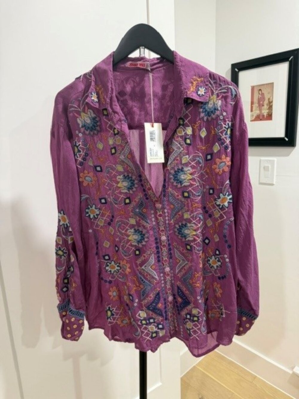 Johnny Was McKenzie Blouse in Large NWT